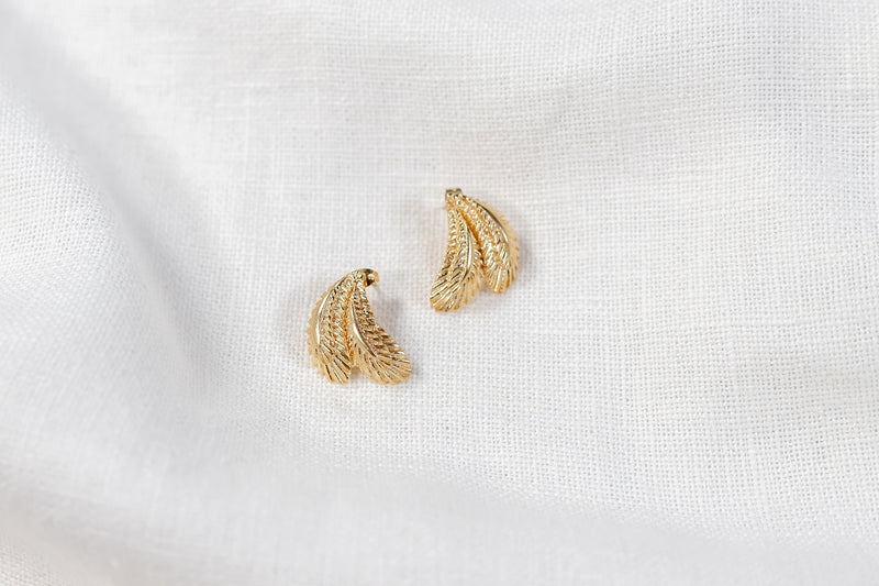 Hermes – Pendientes Dorados de Alas