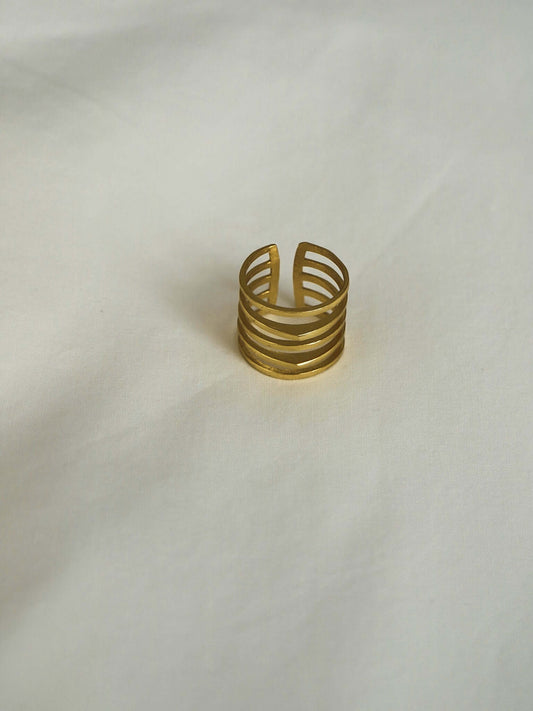 Anillo Eris – Anillo Garras Bañado Oro 21k